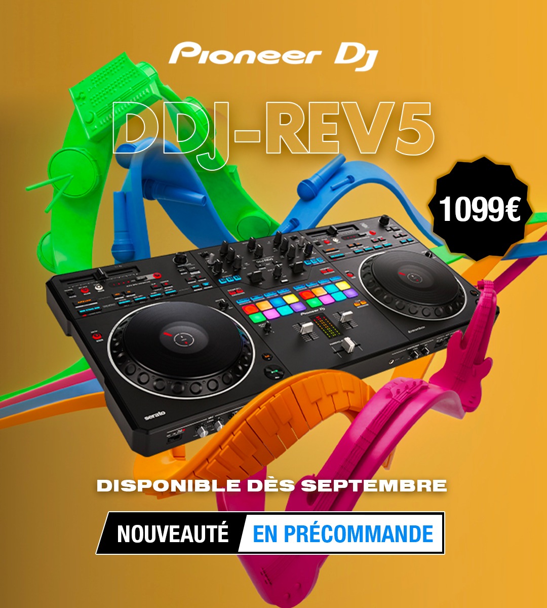 Pioneer DJ DDJ-REV5, contrôleur DJ avec scratch authentique et fonctions innovantes : guide d'achat, avis, test, prix et comparatif